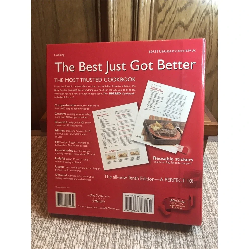 Betty Crocker Cookbook New‎ Edition Tenth Edition Cooking
